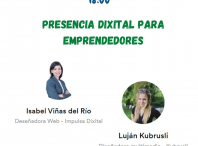 Cartel da actividade denominada "Presencia dixital para emprendedores: web, redes e ads"