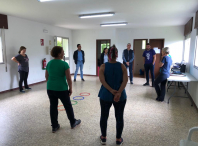 O Goberno Municipal visita aos/as participantes do Amessán O Goberno Municipal visita aos/as participantes do Amessán