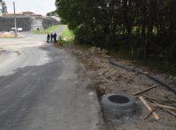 Estanse executando as obras de saneamento e abastecemento de Guimaráns e Buceleiras