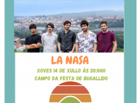 O concerto do grupo La Nasa será a primeira parada dos “Seráns de Ames” en Bugallido, este xoves 14