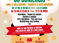 Premios e actividades para a rapazada na “Volta ao cole co comercio”, os días 5 e 6 de setembro no Milladoiro e Bertamiráns