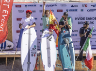 O amesán Guillermo Carracedo gaña o campionato de Europa de Paddle Surf