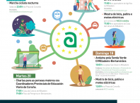 Cartaz da IV Semana Europea da Mobilidade de Ames, do 16 ao 22 de setembro