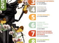 Cartaz da programación de outono da Aula da Natureza