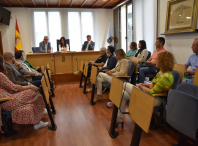 Imaxe da visita á Casa do Concello de Isabel Pardo de Vera e José Miñones