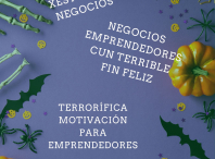 Cartel do evento para emprendedores con motivo do Samaín