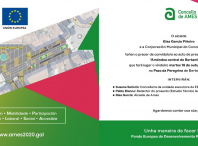 Convite da presentación do proxecto de creación dunha améndoa central no núcleo urbano de Bertamiráns