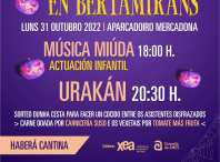 Bertamiráns acolle o luns 31 de outubro a primeira festa de Samaín que inclúe a actuación de Música Miúda e Urakán