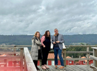 Visita de Patria Lojo Nine e Sandra González