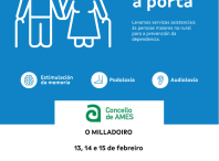 A unidade móbil do programa “Coidados porta a porta” estará no Milladoiro os días 13, 14 e 15 de febreiro A unidade móbil do programa “Coidados porta a porta” estará no Milladoiro os días 13, 14 e 15 de febreiro