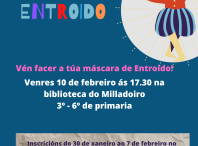 As bibliotecas de Ames organizan un obradoiro de Entroido o venres 10 e o sábado 18 de febreiro As bibliotecas de Ames organizan un obradoiro de Entroido o venres 10 e o sábado 18 de febreiro