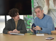 O Concello de Ames recibe a Pedro Díaz, director da recentemente nomeada aos Goya “La Entrega”