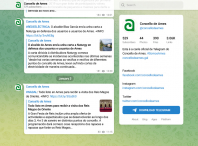 Segue a canle oficial de Telegram do Concello de Ames para recibir avisos e información da actualidade municipal