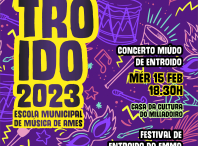 Cartaz dos concertos de Entroido da EMMA