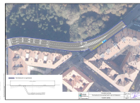 Plano das obras de pavimentación da avenida Muíño Vello