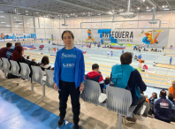 A atleta Puri Carreña, no Campionato de España en Antequera