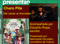 Cartaz do encontro literario con Charo Pita