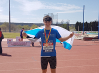 Nuno Castro, do club Millaraio, logra a medalla de bronce no Campionato de España de lanzamento de xavelina