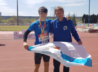 Nuno Castro, do club Millaraio, logra a medalla de bronce no Campionato de España de lanzamento de xavelina