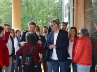 José Miñones realiza a súa primeira visita como ministro de Sanidade ao Concello de Ames