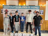 Sergio Calvo, da Escola Ames Xadrez, gaña o campionato galego sub-12 