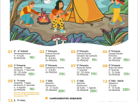 Cartaz dos campamentos de verán 2023