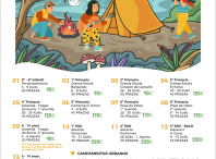 Cartaz dos campamentos de verán 2023