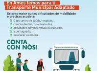 Cartaz do servizo municipal de transporte adaptado