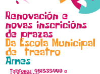 Cartaz da Escola Municipal de Teatro de Ames 2023