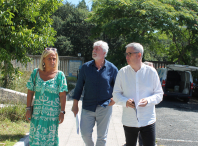 Imaxe da visita ao CEIP de Barouta