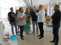 Imaxe da visita ao CEIP de Barouta