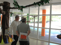 Imaxe da visita ao CEIP de Barouta