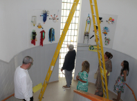 Imaxe da visita ao CEIP de Barouta