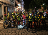 Imaxe da marcha ciclista nocturna da Semana da Mobilidade 2023