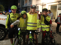 Imaxe da marcha ciclista nocturna da Semana da Mobilidade 2023