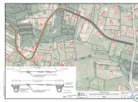 Plano do proxecto que se vai executar na estrada de Castiñeiro do Lobo