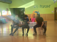 A Escola infantil municipal O Bosque celebrou en novembro o mes da música