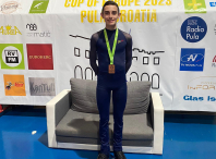 O amesán Jorge Sanmartín Villanueva acada o bronce na Copa de Europa de patinaxe artístico