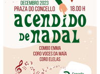 Cartaz do acendido de Nadal