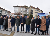 A praza da Maía de Bertamiráns acolle unha exposición sobre as actuacións executadas a través da EDUSI Impulsa Ames
