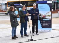 A praza da Maía de Bertamiráns acolle unha exposición sobre as actuacións executadas a través da EDUSI Impulsa Ames