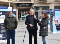 A praza da Maía de Bertamiráns acolle unha exposición sobre as actuacións executadas a través da EDUSI Impulsa Ames