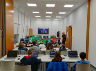 48 rapaces participaron no obradoiro de programación de videoxogos e electrónica da Aula AMTIC