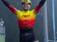 Jorge Pérez, do club ciclista amesán Os Esfola Arrós, proclámase campión galego da categoría máster 30 de ciclocrós