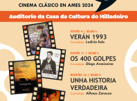 Preséntase unha nova edición do programa Abril de Cine, que achegará a Ames catro pezas audiovisuais