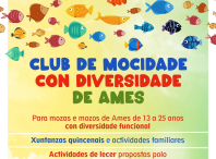 Cartaz do club de mocidade con diversidade de Ames