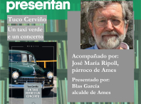 Tuco Cerviño presenta a súa primeira novela “Un taxi verde e un concerto” dentro do programa Encontros Literarios