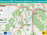 Adxudicadas de forma definitiva as obras de Humanización da N-550 