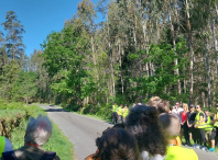 Máis de medio centenar de persoas participaron na andaina polo Mar de Ovellas organizada a pasada fin de semana