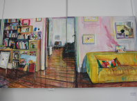 Chega ao Milladoiro a exposición do XVIII Certame de Arte Isaac Díaz Pardo